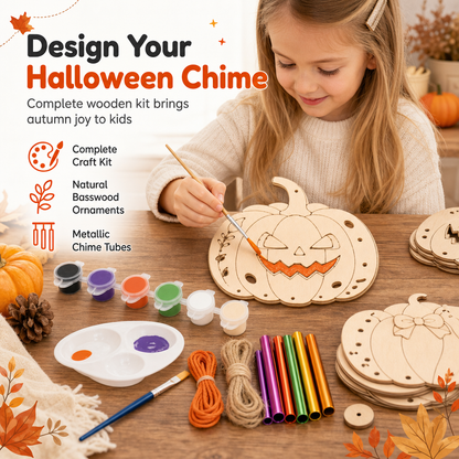 ⏰Craft Your Own Pumpkin Instantly! No-Fuss Wood DIY Kit🎃✨🖌️