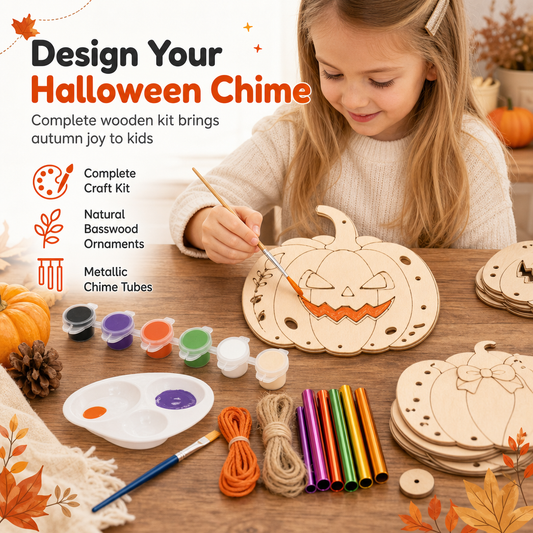 ⏰Craft Your Own Pumpkin Instantly! No-Fuss Wood DIY Kit🎃✨🖌️