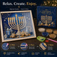 🥳2026 HOT SALE🥳DIY Hanukkah Pearl Art Kit with Wood Frame