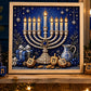 🥳2026 HOT SALE🥳DIY Hanukkah Pearl Art Kit with Wood Frame