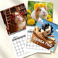 🗓️🔥2027 Funny Adorable Guinea Pig Wall Calendar