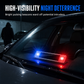 Solar-Powered Car Simulation Anti-Theft Warning Light
