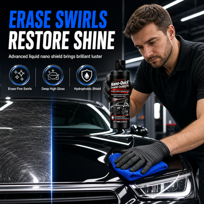 🚗 Nano Ceramic Car Coating Kit – Glossy Shine & Hydrophobic Protection