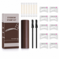 Eyebrow Stamp and Headband Stencil Set with Hairline Powder and Brushes