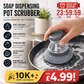 🥳HOT SALE🥳💞10K+ SOLD!  Built-in soap, non-scratch & ergonomic. Clean pots easily – grab yours! ✅