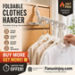 🥼Hang clothes anywhere you want！Portable Foldable Clothes Hanger